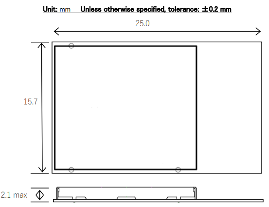 Mechanical Drawing - Kaga FEI WKI611AA1 Module